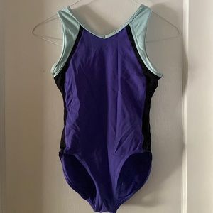 Ivivva by Lululemon Purple Blue and Black Gymastics and Dance Leotard SIZE 12